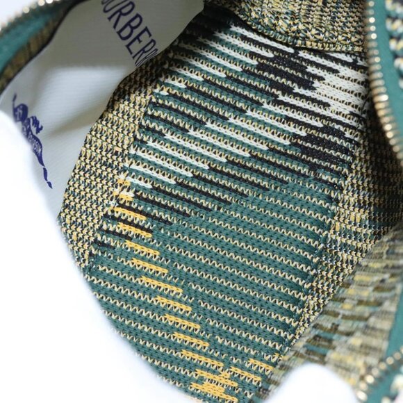 BURBERRY Mini Peg Duffle Bag Chain Hand Bag Green Auth 98935SV - Picture 11 of 15